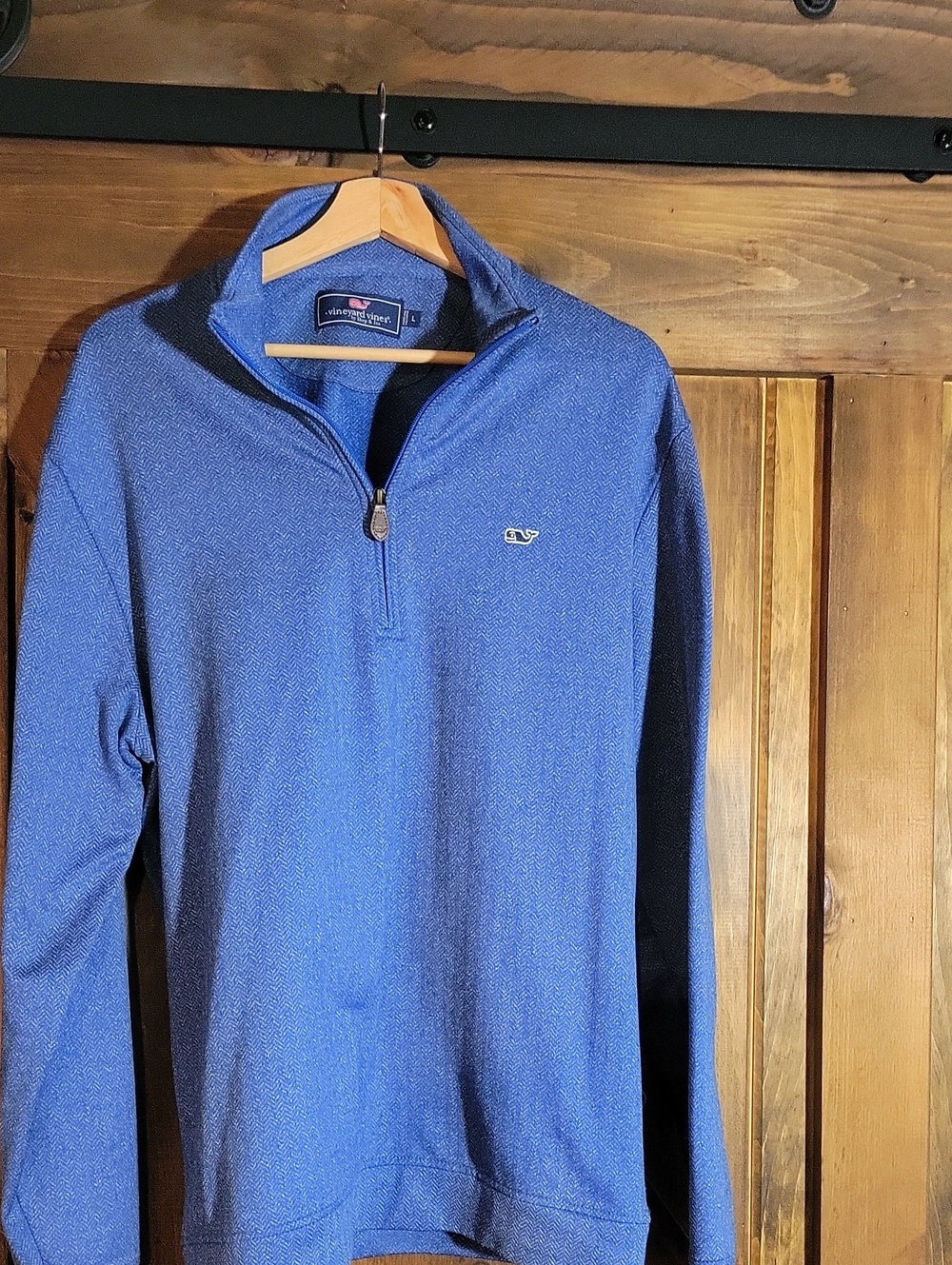 Vineyard Vines Men's Zip-Front Pullover - Royal Blue